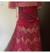 Branded beautiful red lehenga choli in affordable price