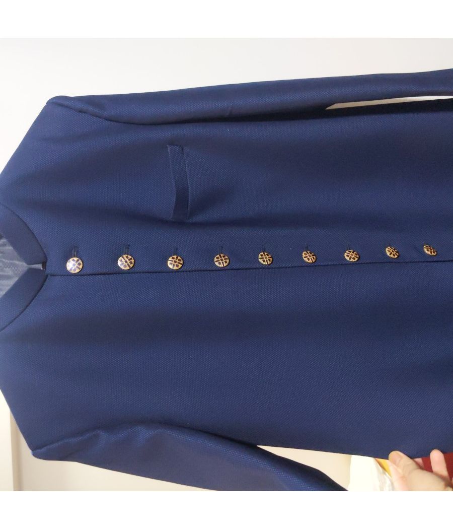 Navy Blue Nawabi Style Long sleeve jacket