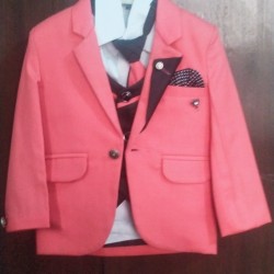 3 piece suit for kids pink