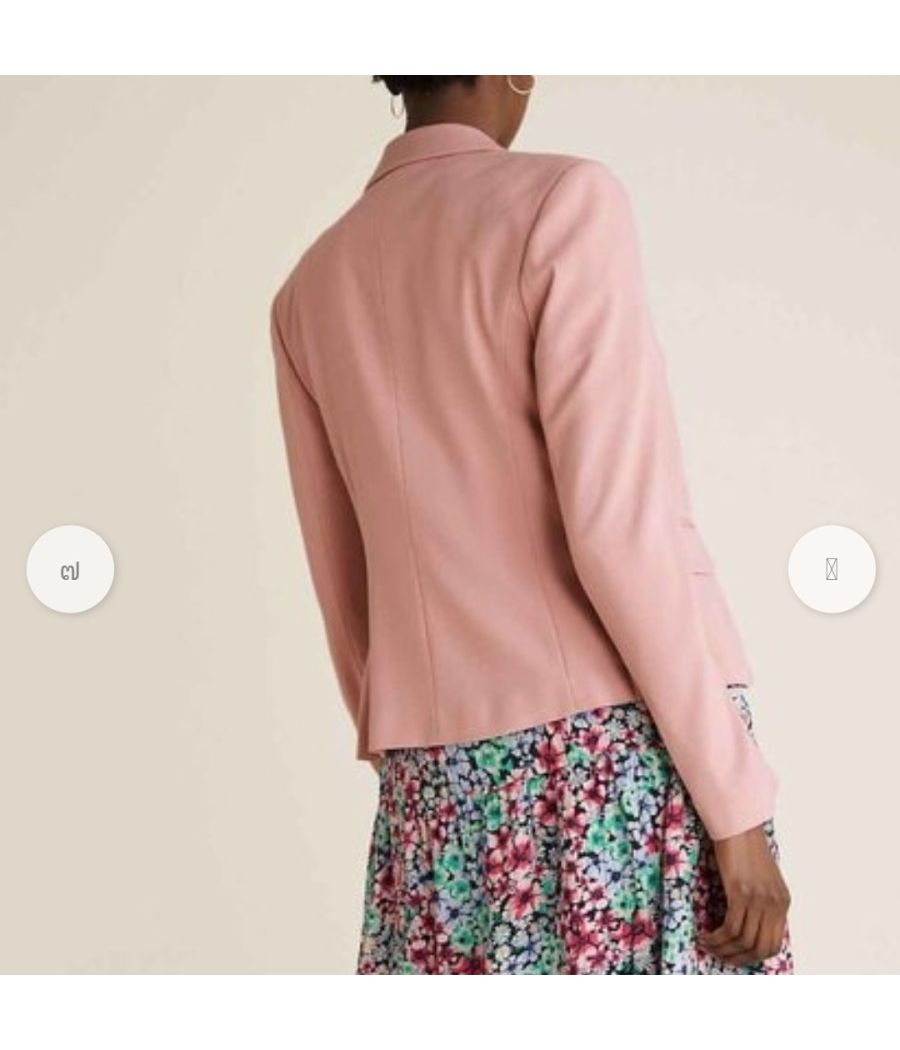 Marks and Spencer powder pink fitted blazer