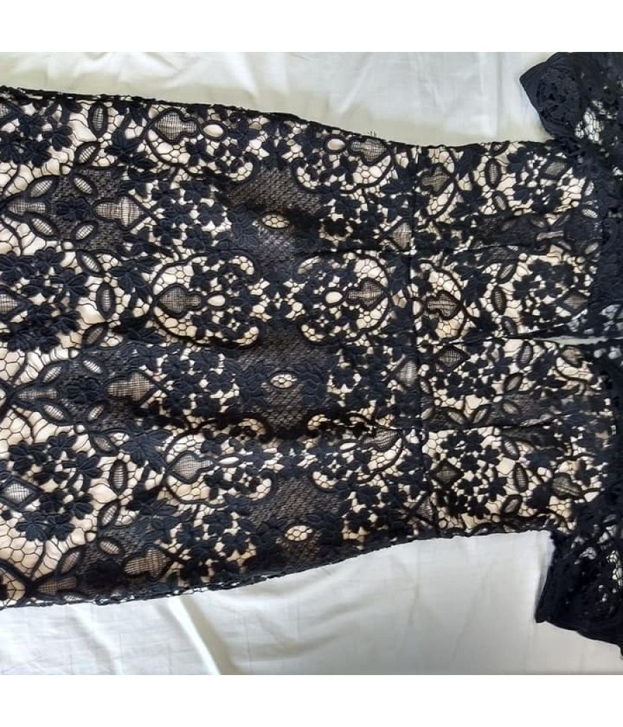 Soieblu Crochet Dress US 14 worn once outside mint condition