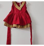 Red traditional frock for baby