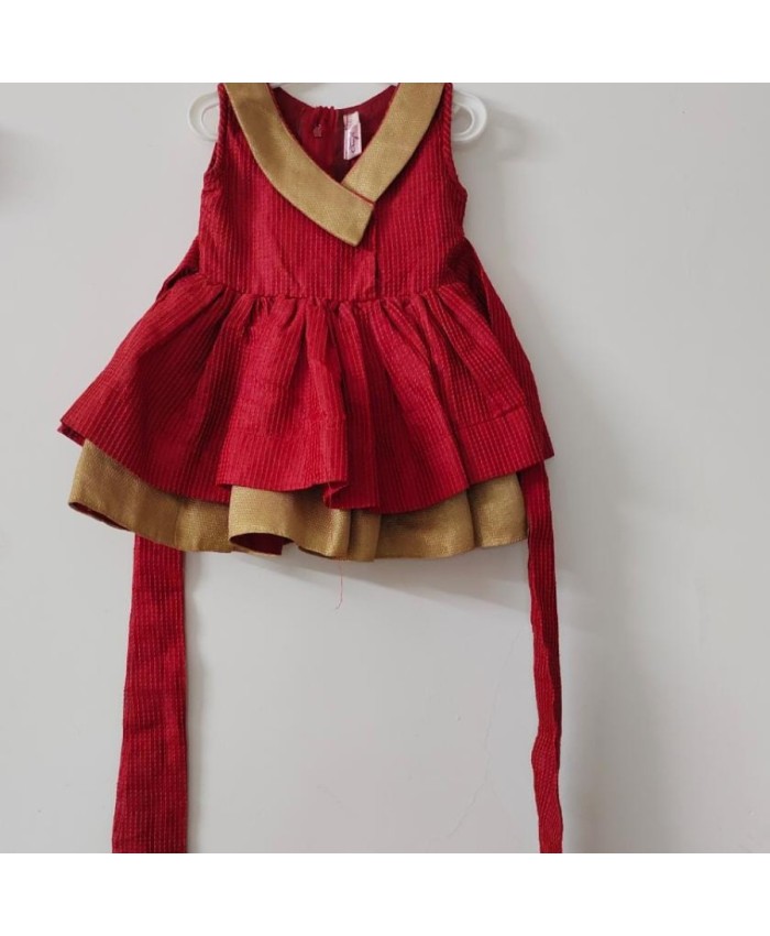 Red Baby Party Wear Dress - Flower Girl Birthday Frock Online - Princess  Wedding Party Dress - Designer Kids P… | Red dresses for kids, Cute red  dresses, Kids dress