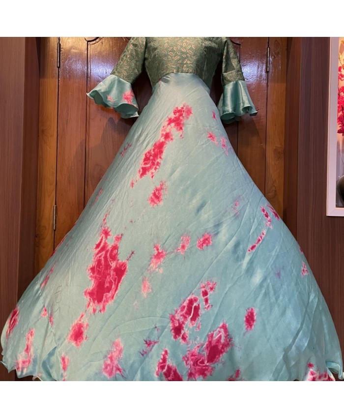 Floral Organza Long Dress – Anamika Fashions-mncb.edu.vn