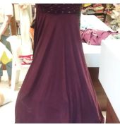 Elegant maroon gown