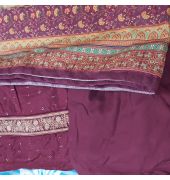 Cotton suit with pant and dupatta