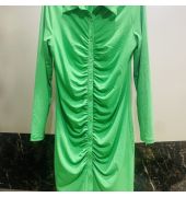 H and M knee Length Green Dress