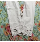 High wasted wide leg plazo white jeans