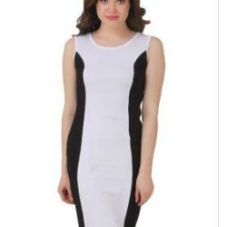 Black  White Bodycon Dress