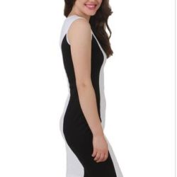 Black  White Bodycon Dress