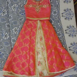 3 piece lehenga beautiful colour with detailing