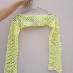 Hand crocheted sleeves