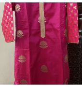 Hot pink festive kurta