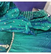 Sea green designer gown