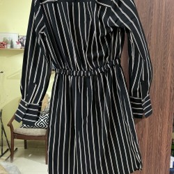 Striped shirt formal dress