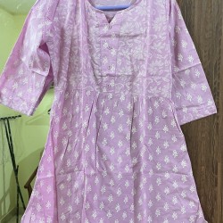 Lavender cotton kurti