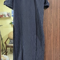 Long shirt striped dress