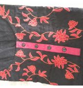 Sristi Black kurta with red embroidered design