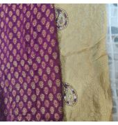 Double shade beautiful saree with blouse
