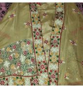 Beautiful heavy embroidery mirror work suit set with Dupatta