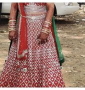 Red lehenga choli