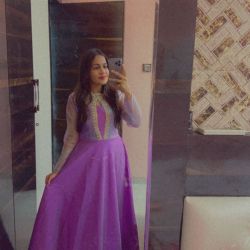 LAVENDER INDOWESTERN GOWN