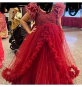 Elegant party dress for mom and daughter