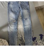 Zara Ripped Skinny Fit Blue Jeans