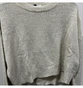 Beige Crop Sweater