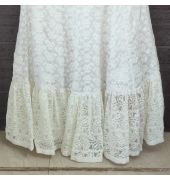 WHITE LUCKNOWI SKIRT TOP ETHNIC