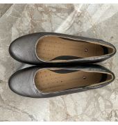 Silver Clarks shoes