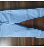Light blue washed jeans