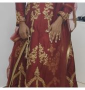 Maroon Anarkali Suit