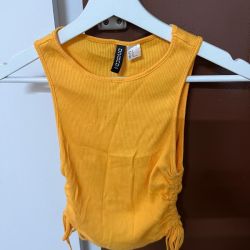 H and M Crop top Orange Size  Medium