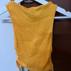 H and M Crop top Orange Size  Medium