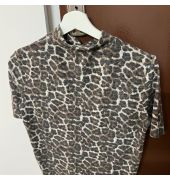 Zara Crop top Leopard Print Size Medium