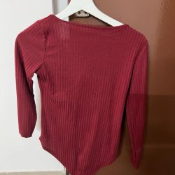 Shein Bodysuit Color Burgundy Size Medium