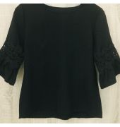 Black party top