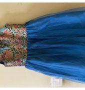 Blue party wear frock