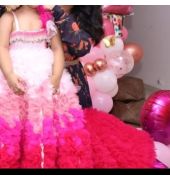 Brand new birthday Barbie doll gown for 4-5year old girl
