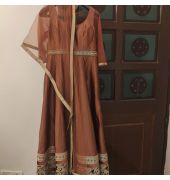 Beautiful Coffee colour Anarkali suit