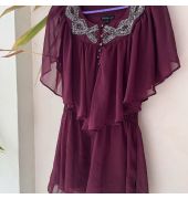 Dressberry neck embellished dress