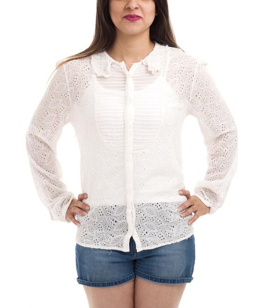 Etashee Certified Cotton White Button Closure Full Sleeves Casual Shirt 