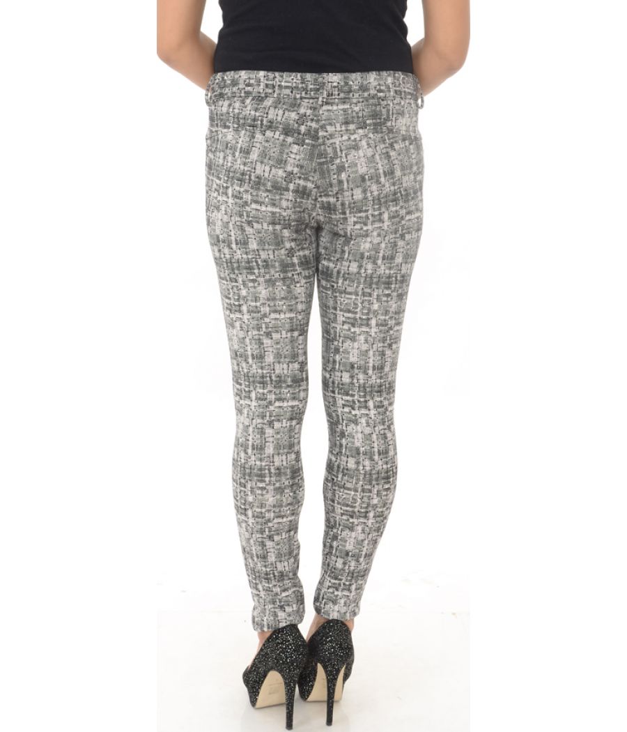 Zara Trafaluc Black & White Checkered Trousers