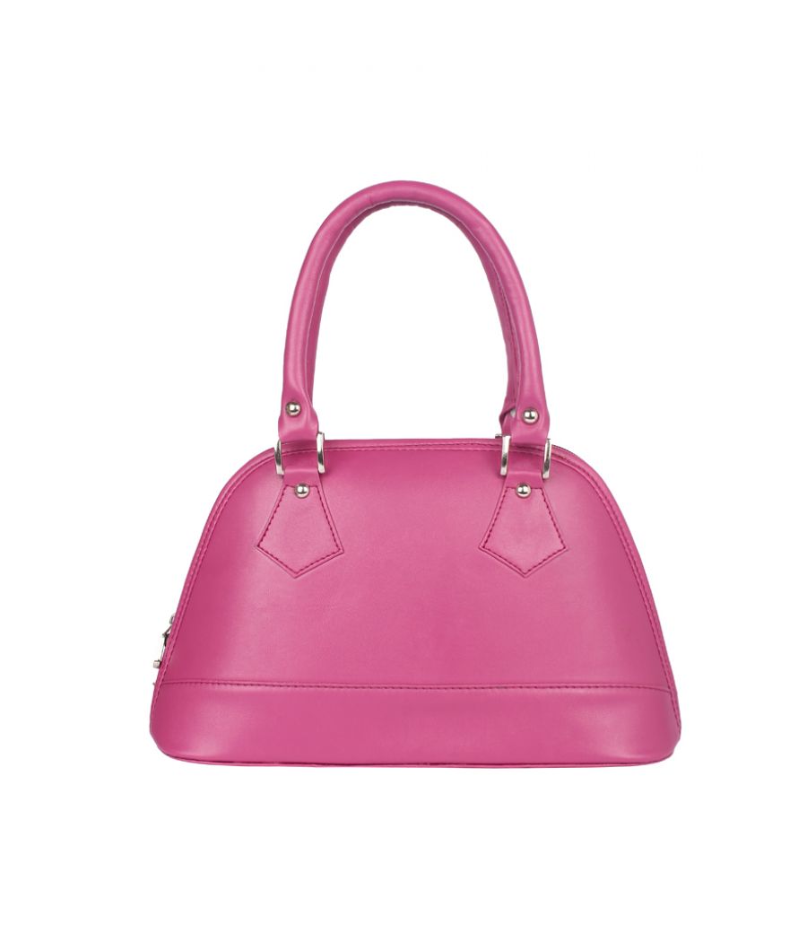 Aliado Faux Leather Pink Coloured   Zipper Closure Handbag 