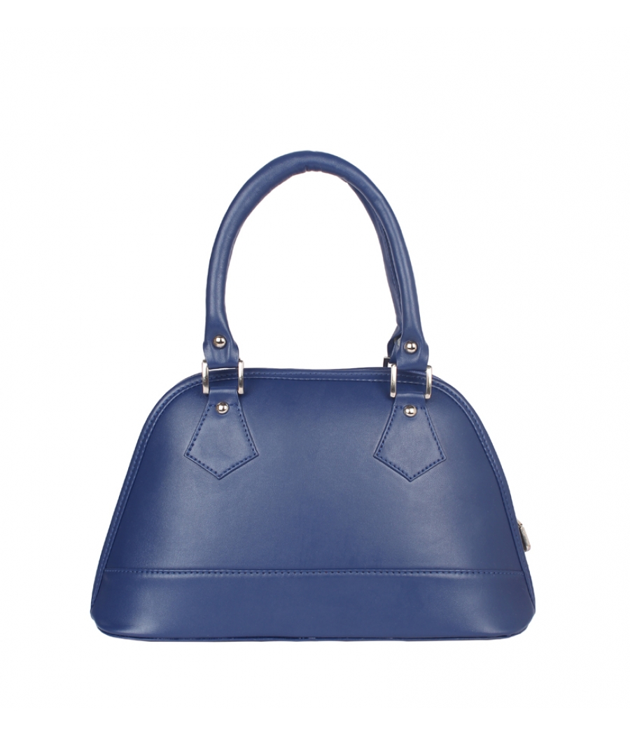 Aliado Faux Leather Blue   Coloured Zipper Closure  Handbag