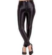 New Look Nylon Shimmery Black Trousers