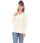Missguided Woollen Knitted Cream Sweater