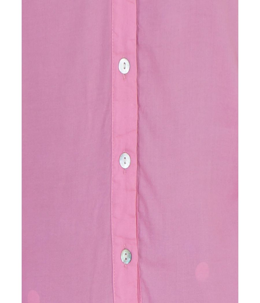 Vero Moda Viscose Solid Pink Coloured Full Sleeved Casual Shirt 