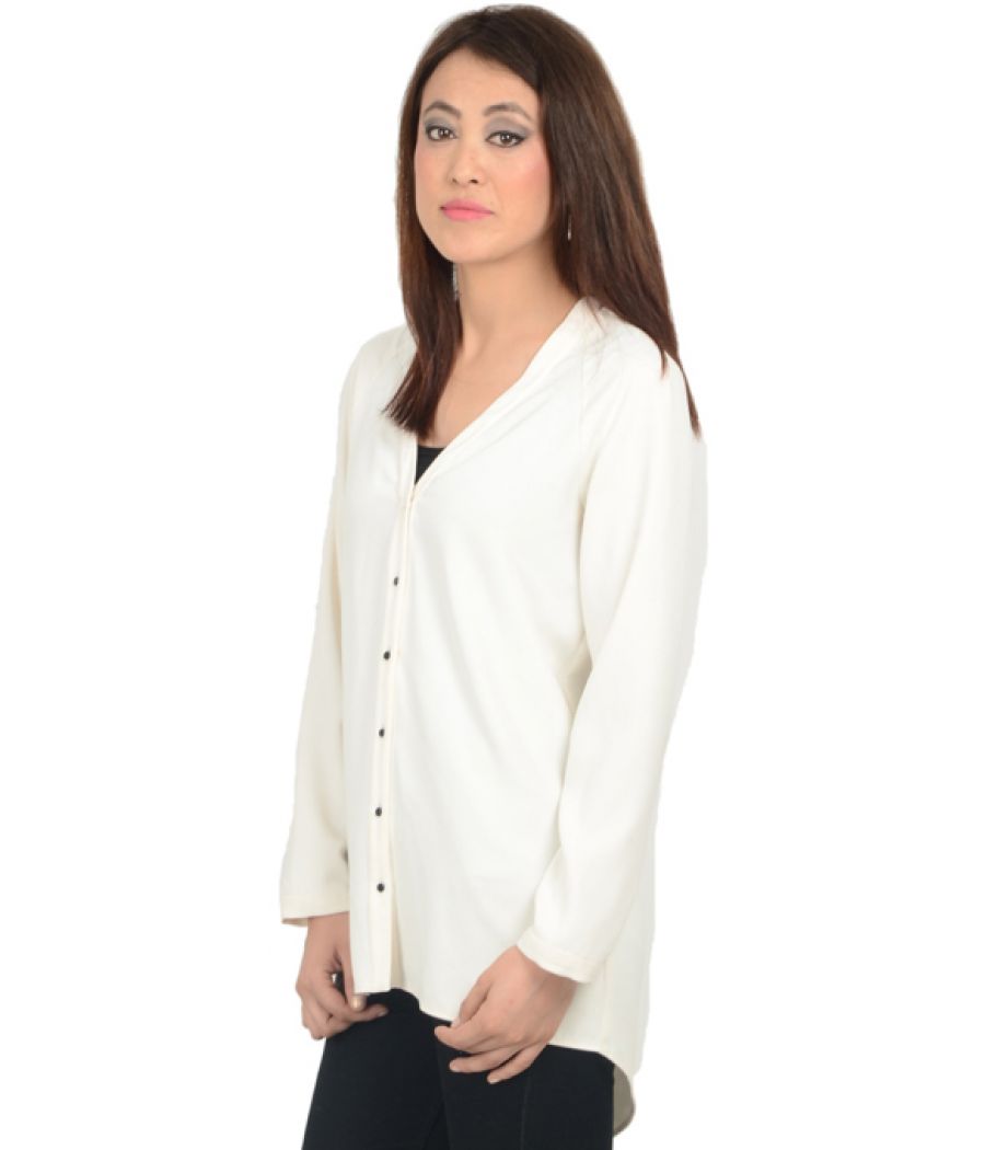 Zara Basic Off White Shirt